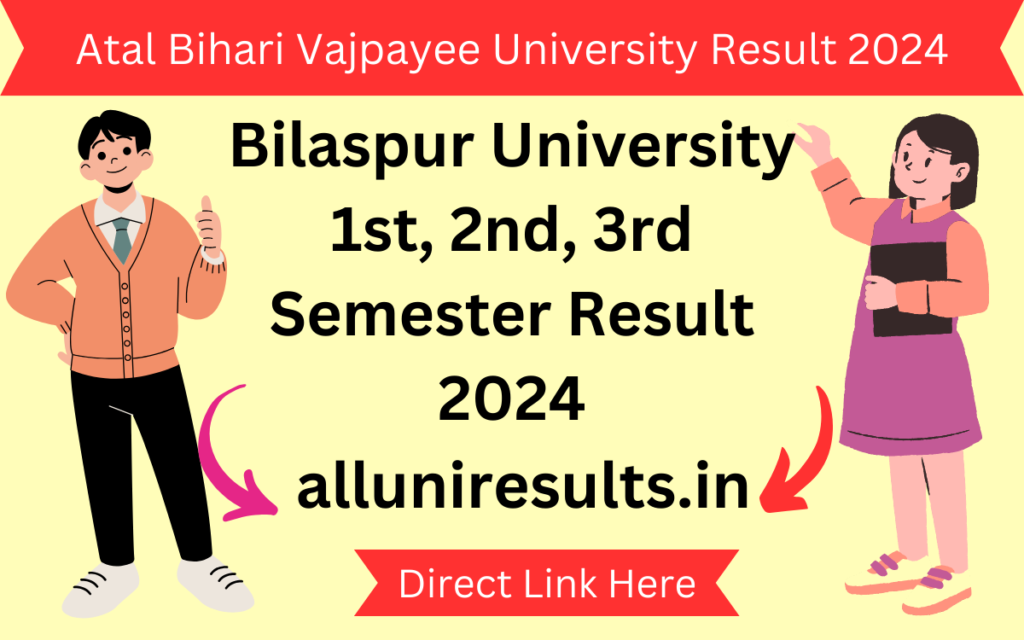 Atal Bihari Vajpayee University Result 2024