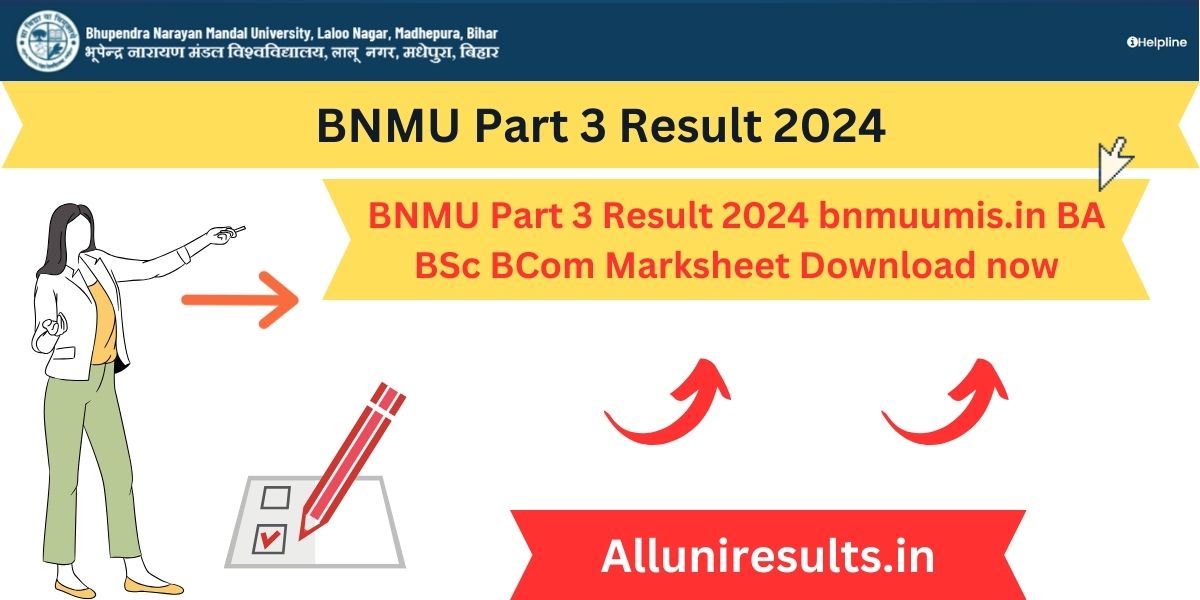 BNMU Part 3 Result 2024