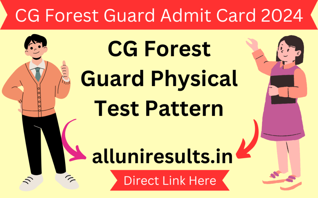 CG Forest Guard Admit Card 2024