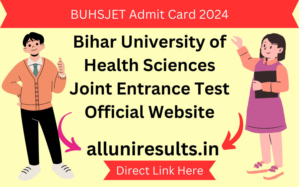 BUHSJET Admit Card 2024