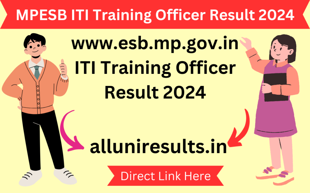 MPESB ITI Training Officer Result 2024