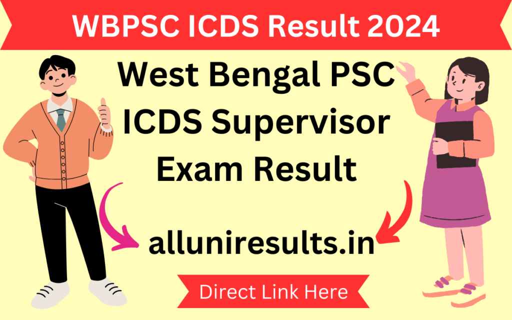 WBPSC ICDS Result 2024